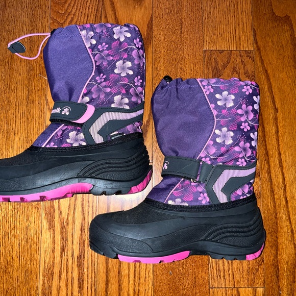 Kamik Snowbank 2 winter snow boots-girls 5Y-new in box-waterproof and warm - Picture 7 of 8